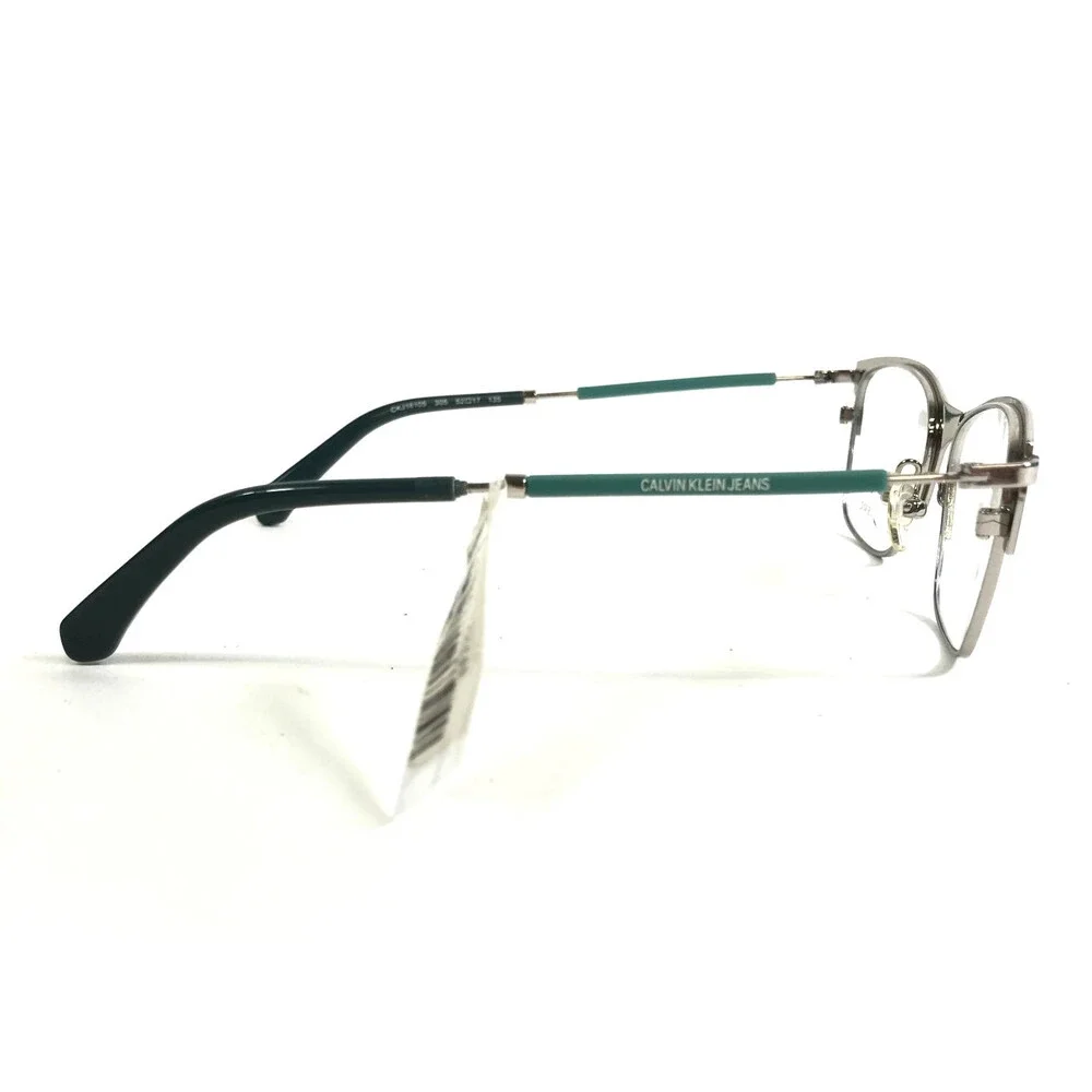 Calvin Klein Jeans Eyeglasses Frame CKJ18105 305 Jade Cat Eye Full Rim 52-17-135